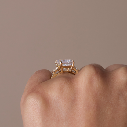 5.04 Emerald Lab Diamond Engagement Ring - Happy Jewelers Fine Jewelry Lifetime Warranty