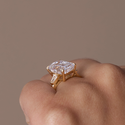 5.04 Emerald Lab Diamond Engagement Ring - Happy Jewelers Fine Jewelry Lifetime Warranty