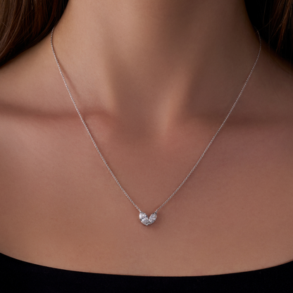 Toi et Moi Diamond Necklace - Happy Jewelers Fine Jewelry Lifetime Warranty