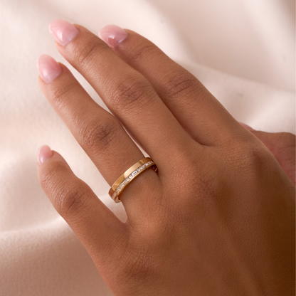 Mixed Diamond Band - Happy Jewelers Fine Jewelry Lifetime Warranty