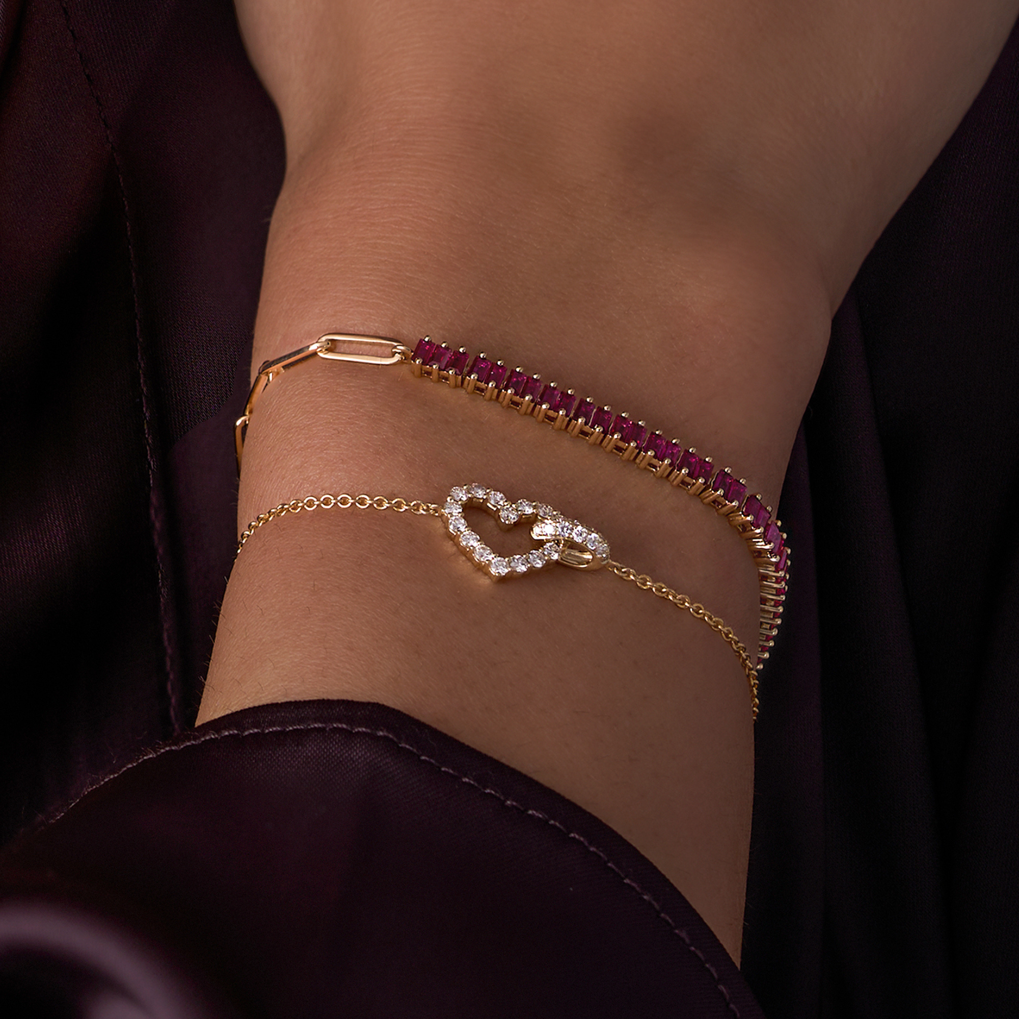 Ruby Linked Up Chain Bracelet - Happy Jewelers Fine Jewelry Lifetime Warranty
