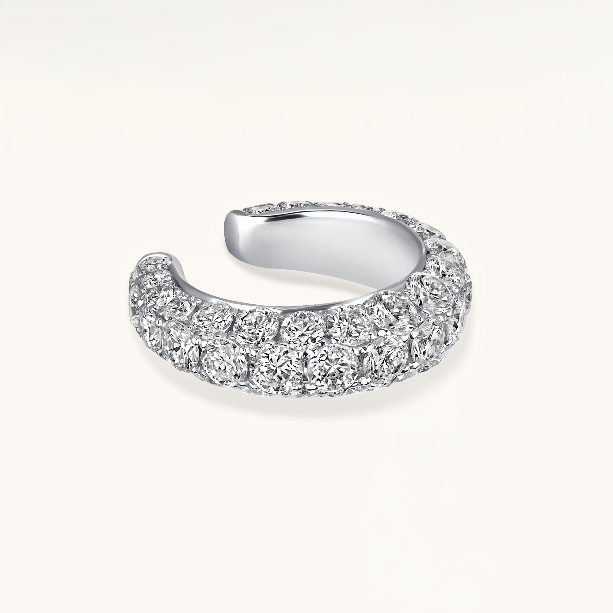 Pave Diamond Ear Cuff - Happy Jewelers Fine Jewelry Lifetime Warranty