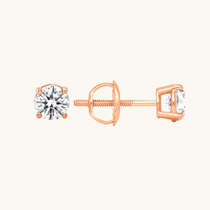 Classic Diamond Stud Earrings - Happy Jewelers Fine Jewelry Lifetime Warranty
