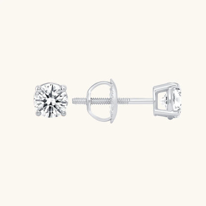 Classic Diamond Stud Earrings - Happy Jewelers Fine Jewelry Lifetime Warranty