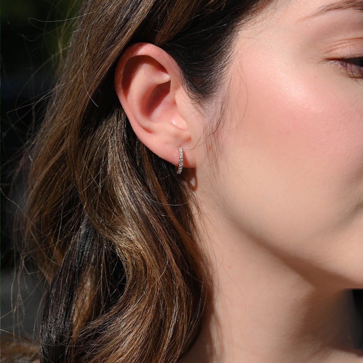 Diamond Huggie Earrings - Happy Jewelers Fine Jewelry Lifetime Warranty