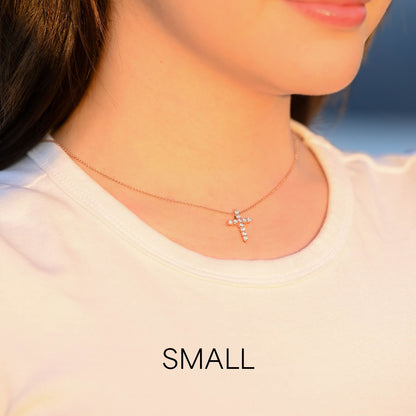 Classic Diamond Cross Necklace - Happy Jewelers Fine Jewelry Lifetime Warranty