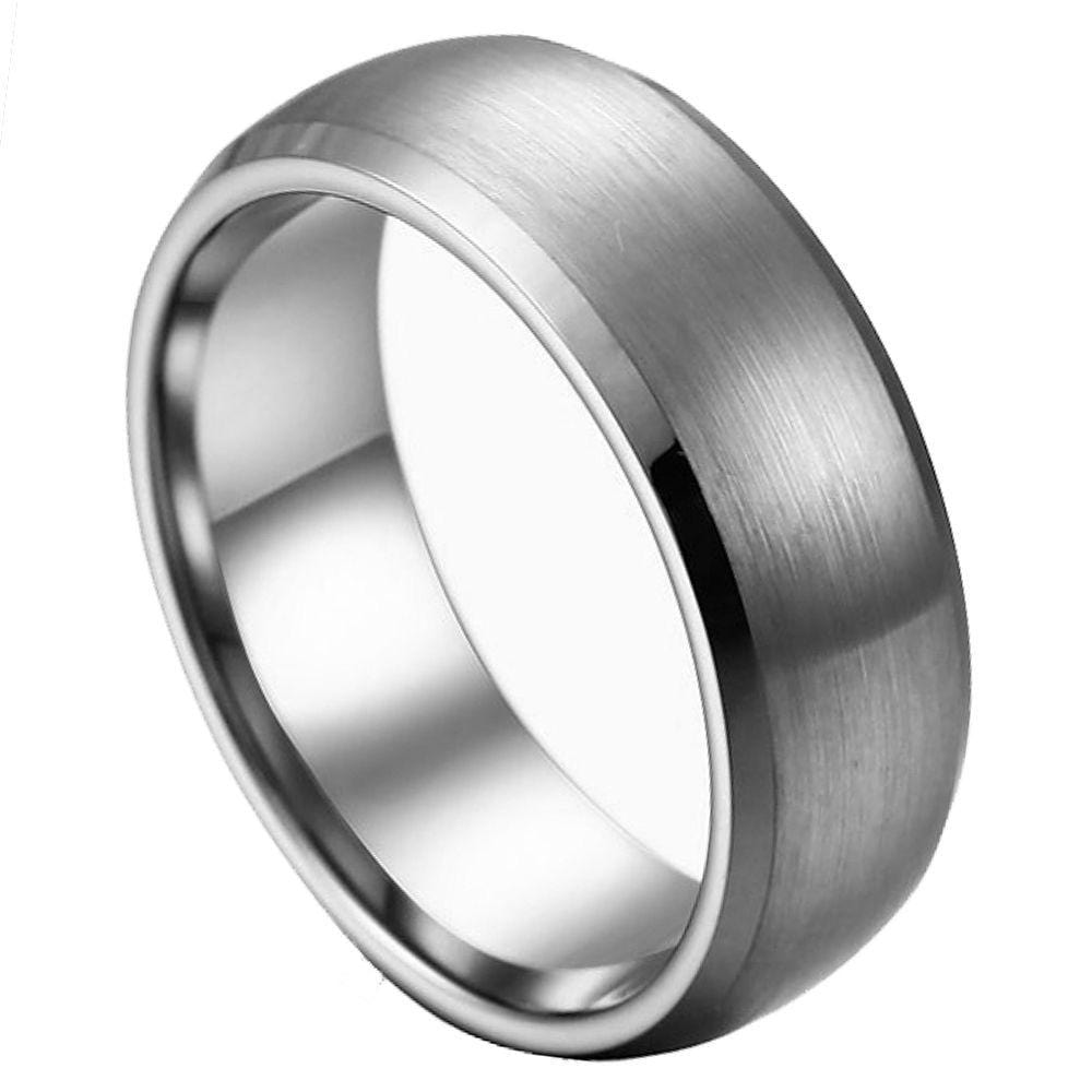 Load image into Gallery viewer, Wide Brushed Tungsten Band - Happy Jewelers Fine Jewelry Lifetime Warranty
