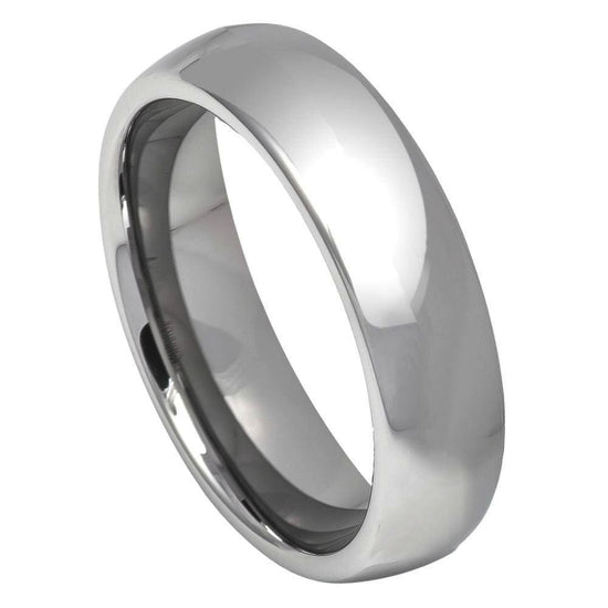 Thin Rounded Polished Tungsten Band - Happy Jewelers Fine Jewelry Lifetime Warranty