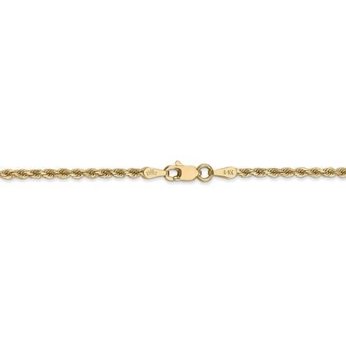 2.00mm Gold Rope Chain - Happy Jewelers Fine Jewelry Lifetime Warranty
