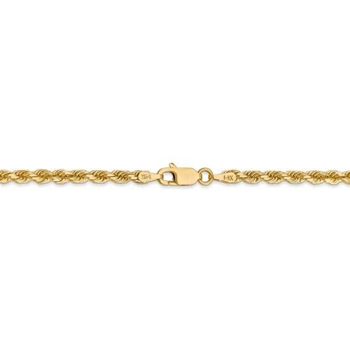 3.00mm Gold Rope Chain 16 / Rose Gold