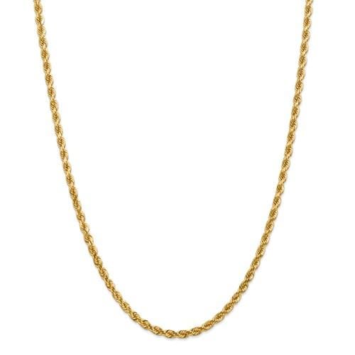 4.00mm Gold Rope Chain - Happy Jewelers Fine Jewelry Lifetime Warranty