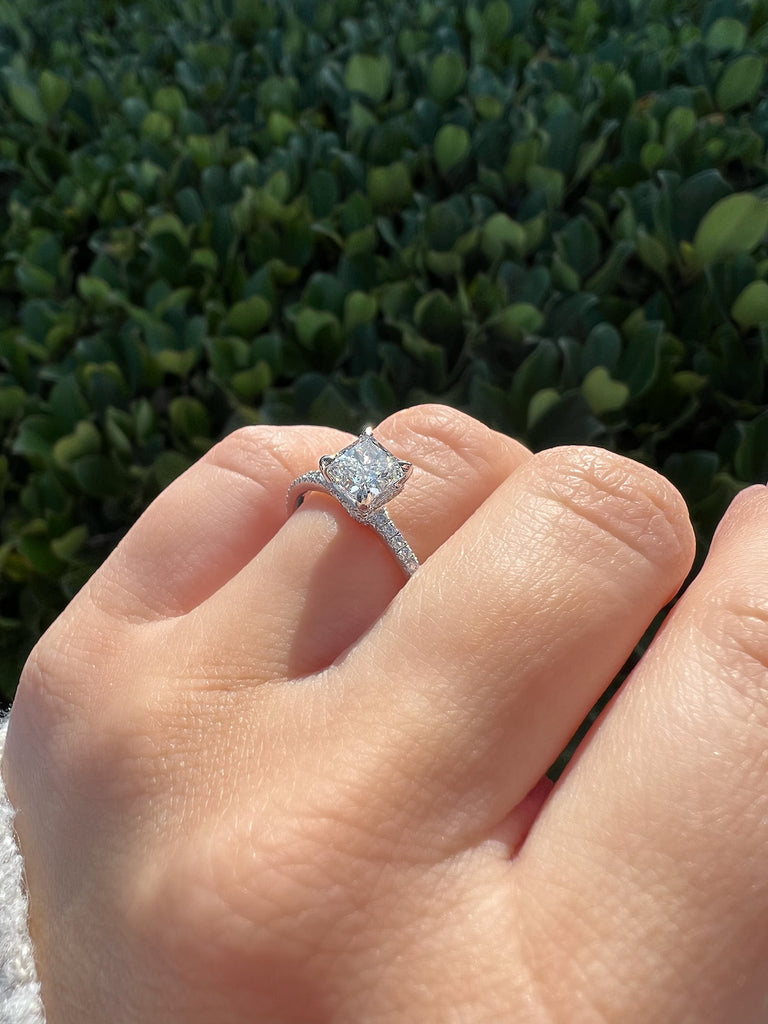 1.01 Radiant Cut Diamond Engagement Ring - Happy Jewelers Fine Jewelry Lifetime Warranty