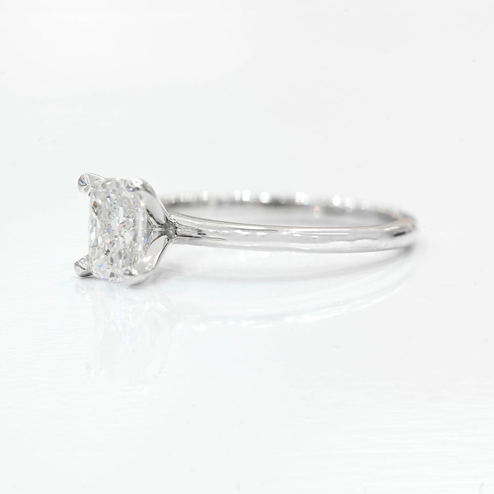 1.02 Carat Cushion Lab Grown Diamond Engagement Ring - Happy Jewelers Fine Jewelry Lifetime Warranty