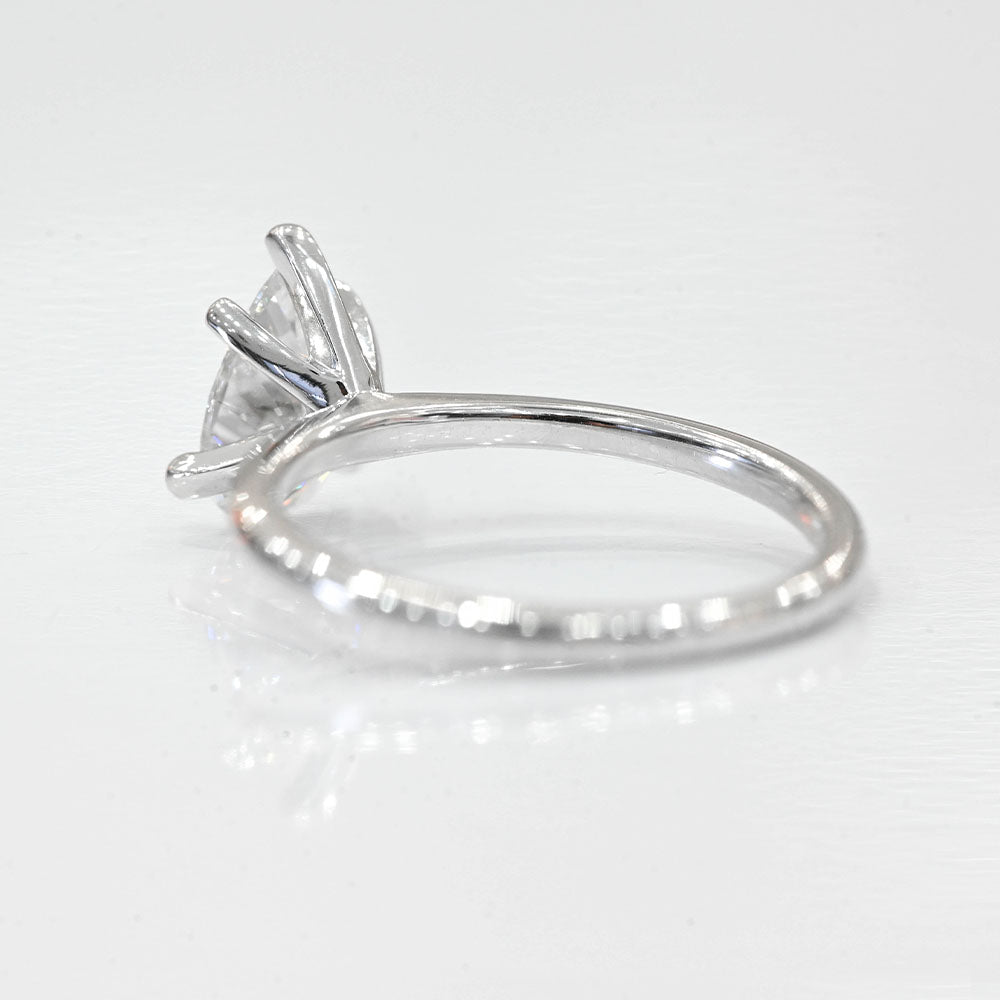 1.02 Carat Pear Lab Grown Diamond Engagement Ring - Happy Jewelers Fine Jewelry Lifetime Warranty