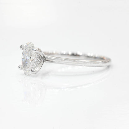 1.05 Carat Oval Lab Grown Diamond Engagement Ring - Happy Jewelers Fine Jewelry Lifetime Warranty