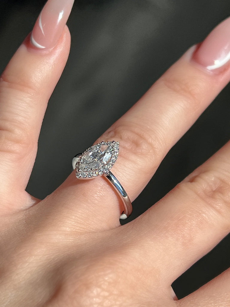 Engagement Ring Wednesday | 1.11 Marquise Cut Natural Diamond - Happy Jewelers Fine Jewelry Lifetime Warranty