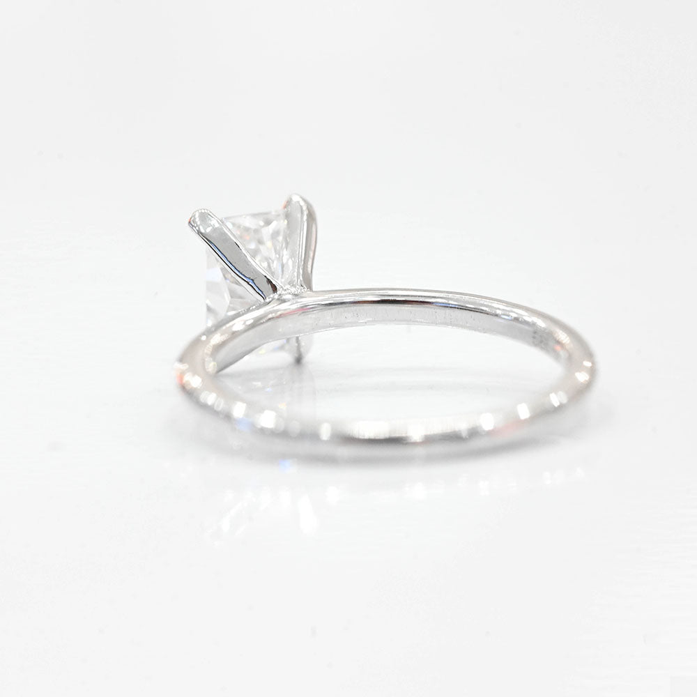 1.21 Carat Radiant Lab Grown Diamond Engagement Ring - Happy Jewelers Fine Jewelry Lifetime Warranty