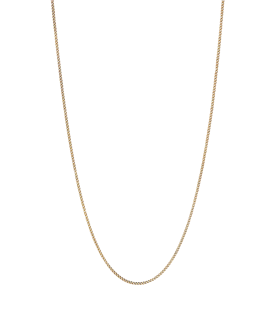 1.3mm Flat Curb Chain Cuban Necklace - Happy Jewelers Fine Jewelry Lifetime Warranty