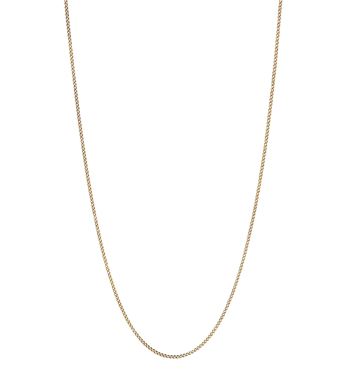 1.3mm Flat Curb Chain Cuban Necklace - Happy Jewelers Fine Jewelry Lifetime Warranty