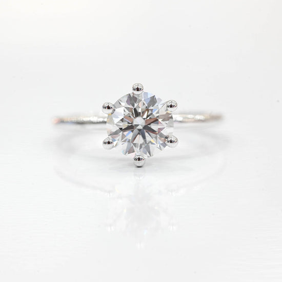 1.60 Carat Round Lab Grown Diamond Engagement Ring - Happy Jewelers Fine Jewelry Lifetime Warranty