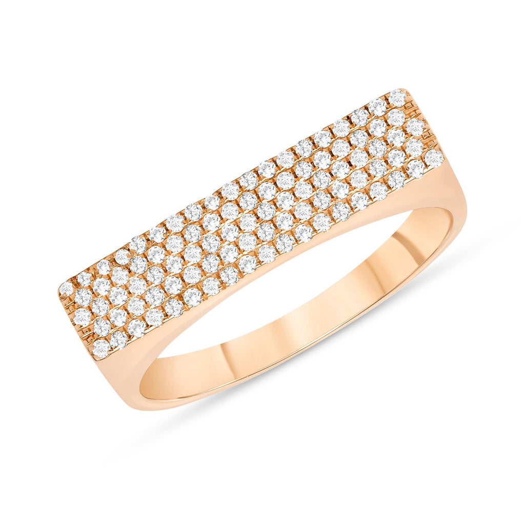 Micro Pavé knuckle Ring - Happy Jewelers Fine Jewelry Lifetime Warranty