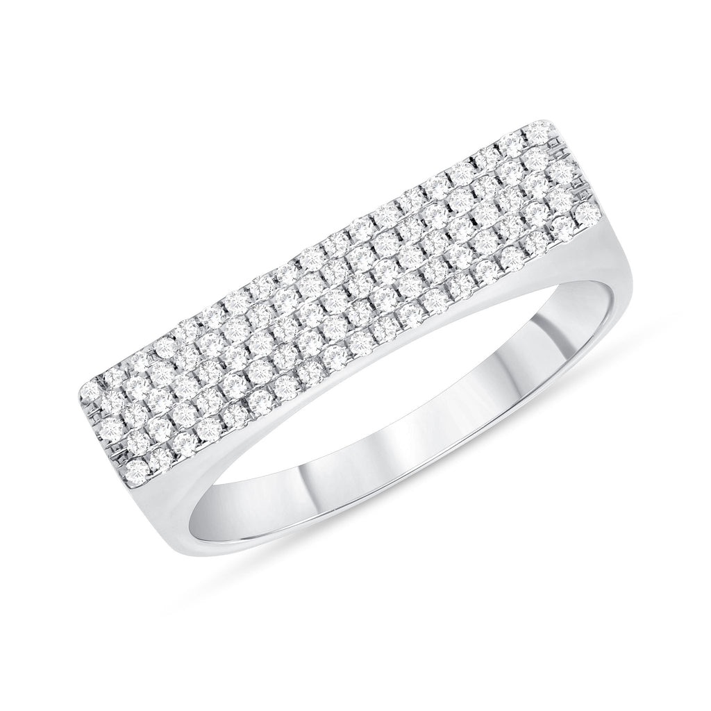 Micro Pavé Diamond Knuckle Ring - Happy Jewelers Fine Jewelry Lifetime Warranty