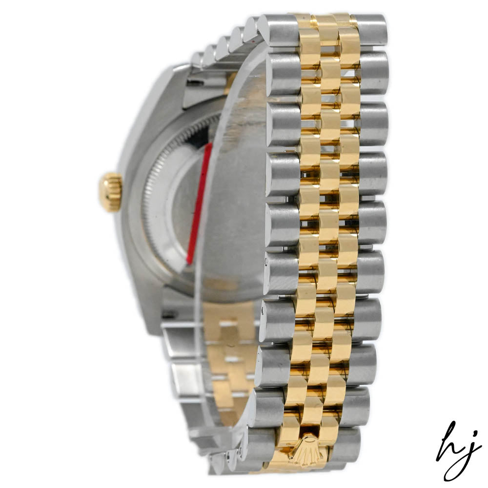 Rolex Unisex Datejust 36 18K Yellow Gold & Steel 36mm Champagne Diamond Dial Watch Reference #: 116233 - Happy Jewelers Fine Jewelry Lifetime Warranty