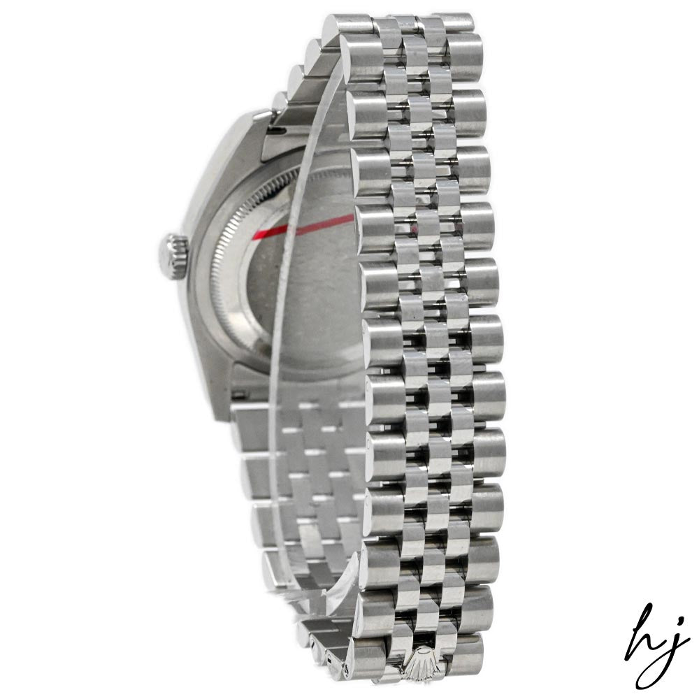Rolex Unisex Datejust Stainless Steel 36mm Silver "Jubilee Design" Diamond Dial Watch Reference #: 116234 - Happy Jewelers Fine Jewelry Lifetime Warranty
