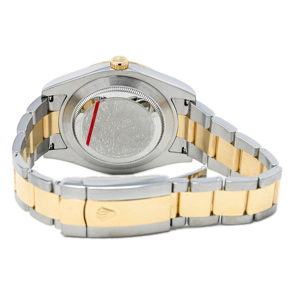 Rolex Men's Datejust II 18K Yellow Gold & Steel 41mm Black Roman Dial Watch Reference #: 116333 - Happy Jewelers Fine Jewelry Lifetime Warranty