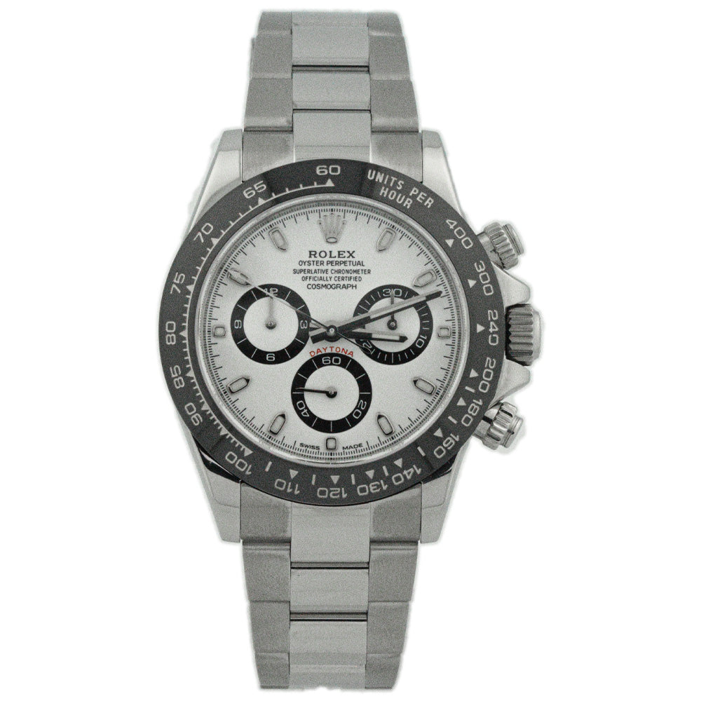 Rolex Daytona Stainless Steel 40mm White Chronograph "Panda Dial" Watch Reference #: 116500LN - Happy Jewelers Fine Jewelry Lifetime Warranty