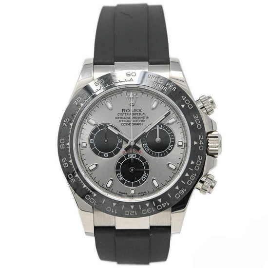 Load image into Gallery viewer, Rolex Daytona 18K White Gold 40mm Grey Chronograph Dial Watch Reference #: 116519LN - Happy Jewelers Fine Jewelry Lifetime Warranty
