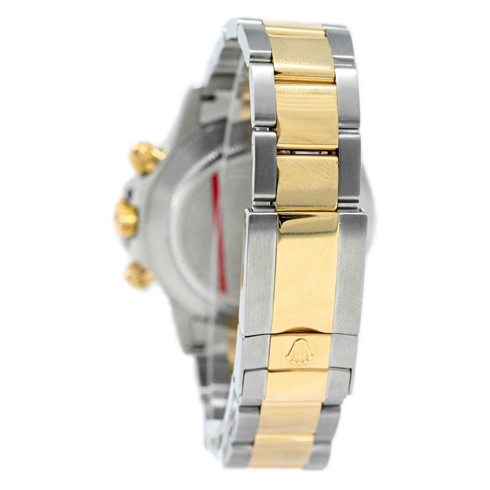 Rolex Unisex Daytona 18K Yellow Gold & Steel 40mm White Chronograph Dial Watch Reference #: 116523 - Happy Jewelers Fine Jewelry Lifetime Warranty