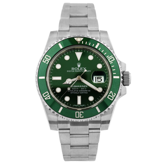 Rolex Submariner Date 116610LV 40MM Green Dial With Stainless