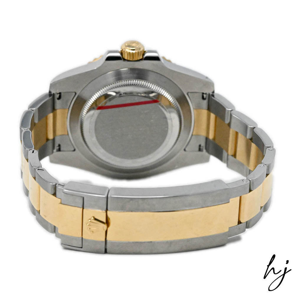 Rolex Men's Submariner Date Yellow Gold & Steel 40mm Black Dot Dial Watch Reference #: 116613LN - Happy Jewelers Fine Jewelry Lifetime Warranty