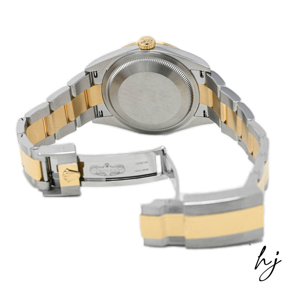 Rolex Unisex Explorer 18K Yellow gold and Stainless Steel Case Black Dial Two Tone bracelet 124273 - Happy Jewelers Fine Jewelry Lifetime Warranty