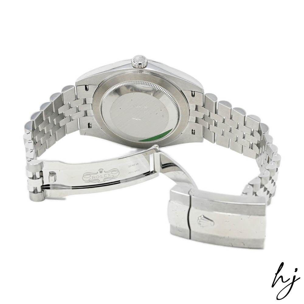 Rolex Men's Datejust 41 Stainless Steel 41mm Black Stick Dial Watch Reference #: 126300 - Happy Jewelers Fine Jewelry Lifetime Warranty
