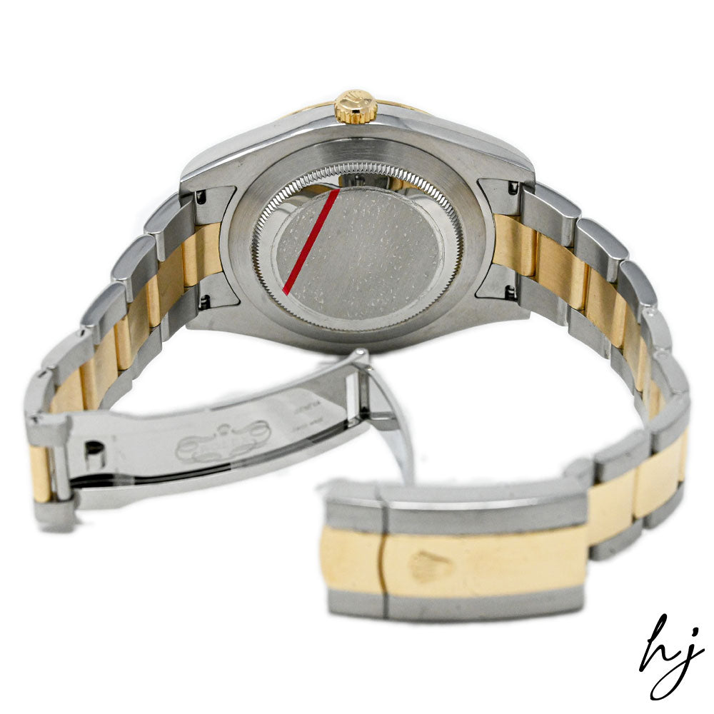 Rolex Men's Datejust 41 18K Yellow Gold & Steel 41mm Wimbledon Dial Watch Reference #: 126333 - Happy Jewelers Fine Jewelry Lifetime Warranty