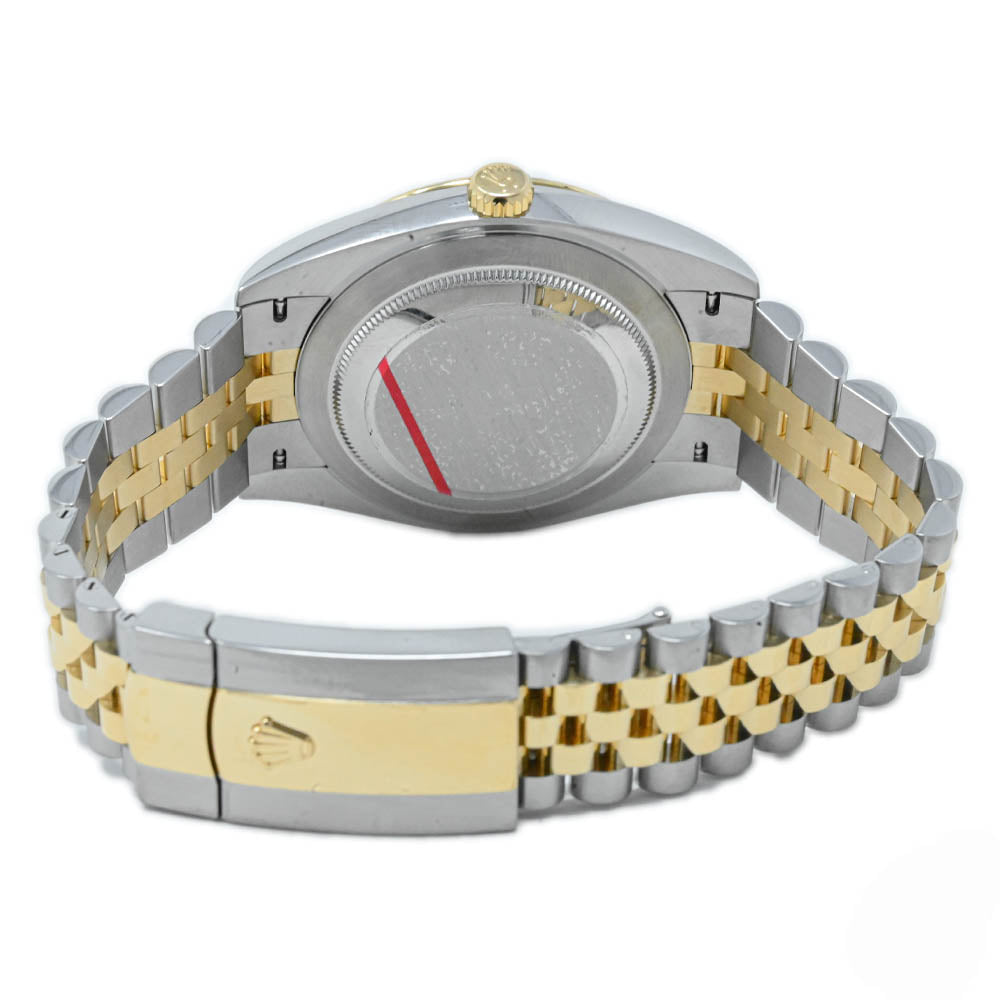 Rolex Men's Datejust 41 18K Yellow Gold & Steel 41mm Wimbledon Dial Watch Reference #: 126333 - Happy Jewelers Fine Jewelry Lifetime Warranty