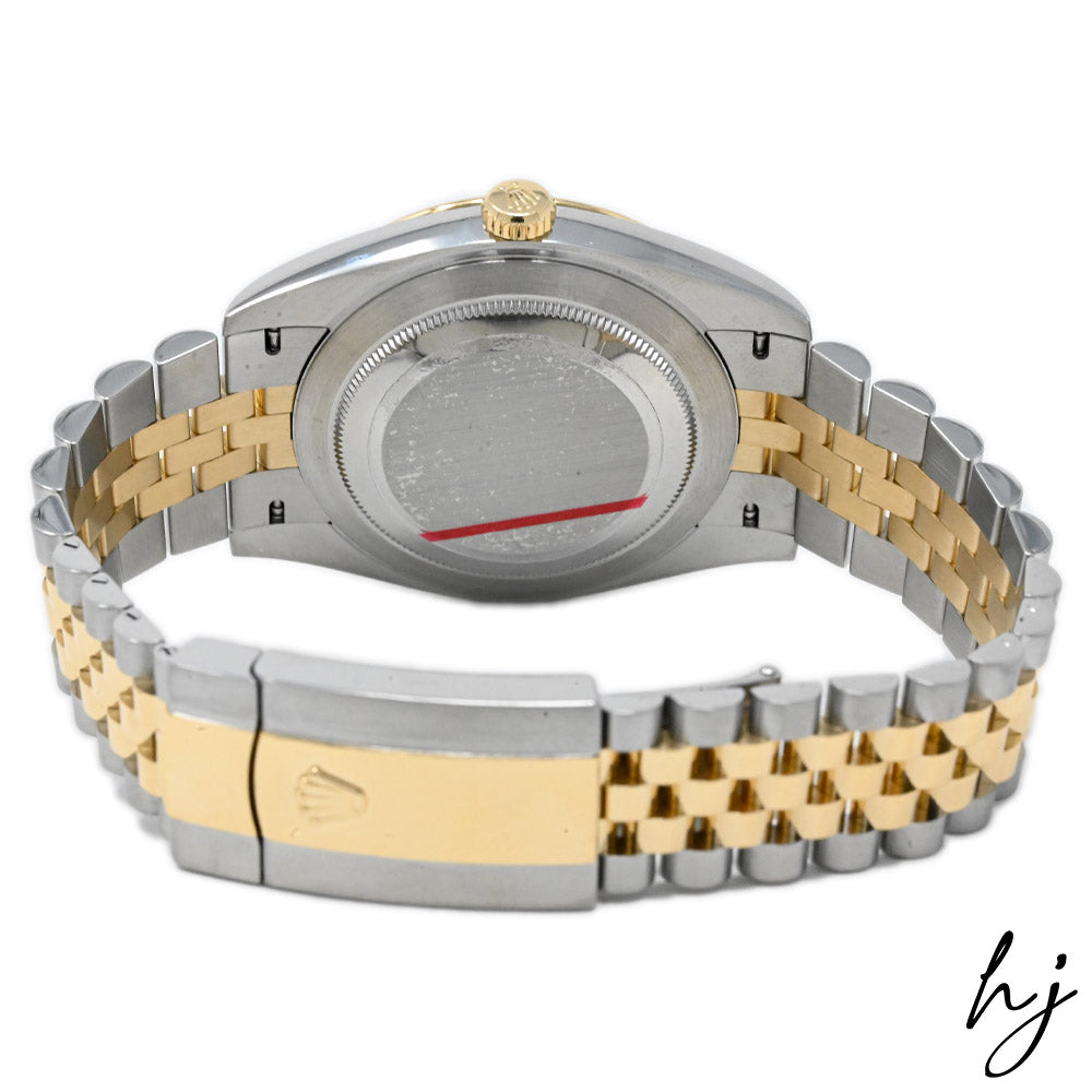 Rolex Men's Datejust 18K Yellow Gold & Steel 41mm White Stick Dial Watch Reference #: 126333 - Happy Jewelers Fine Jewelry Lifetime Warranty