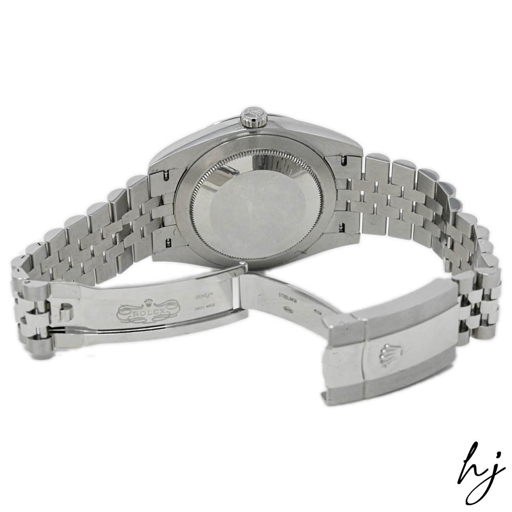 Rolex Men's Datejust 41 Stainless Steel 41mm Black Stick Dial Watch Reference #: 126334 - Happy Jewelers Fine Jewelry Lifetime Warranty