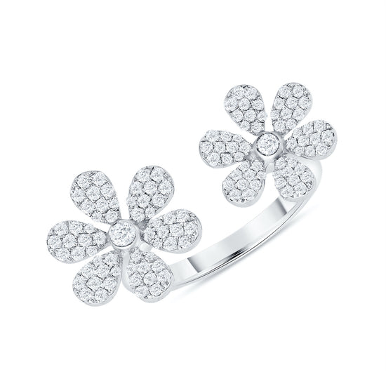 Load image into Gallery viewer, Double Daisy Ring - Happy Jewelers Fine Jewelry Lifetime Warranty
