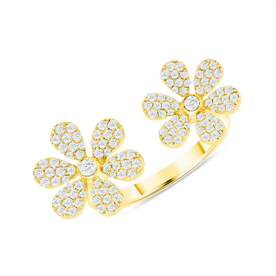 Load image into Gallery viewer, Double Daisy Ring - Happy Jewelers Fine Jewelry Lifetime Warranty

