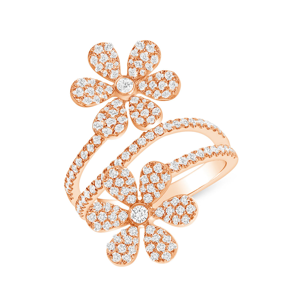 Spiral Daisy Ring - Happy Jewelers Fine Jewelry Lifetime Warranty