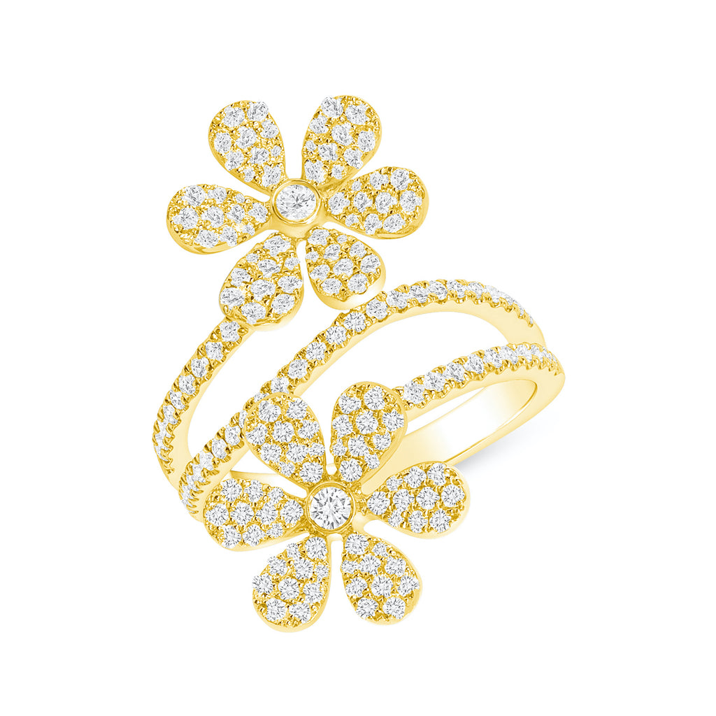 Spiral Daisy Ring - Happy Jewelers Fine Jewelry Lifetime Warranty