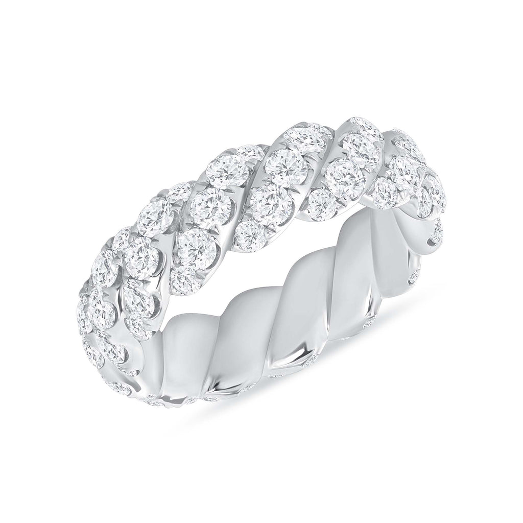 Diamond Twist Eternity Band - Happy Jewelers Fine Jewelry Lifetime Warranty