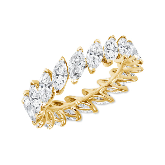 Load image into Gallery viewer, Diagonal Marquise Band - Happy Jewelers Fine Jewelry Lifetime Warranty
