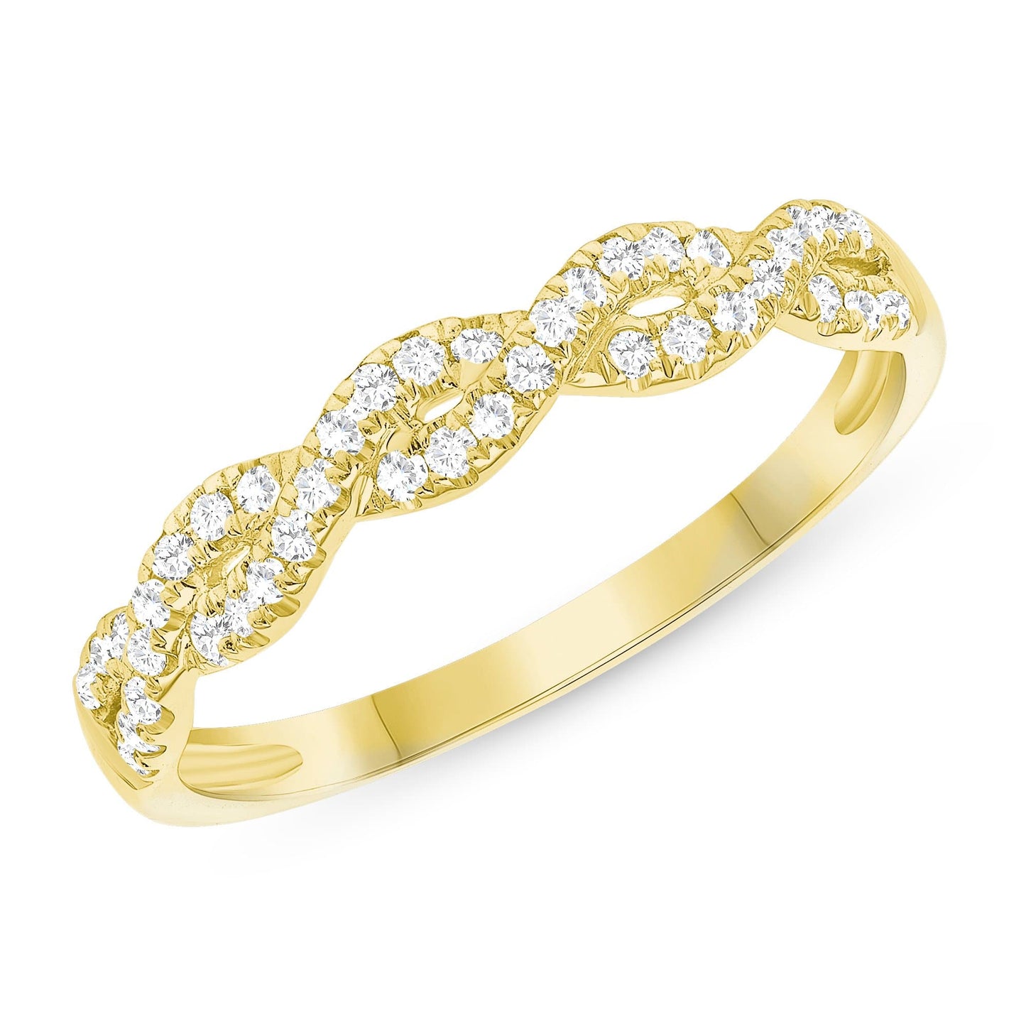 Infinity Diamond 1/2 Way Band - Happy Jewelers Fine Jewelry Lifetime Warranty