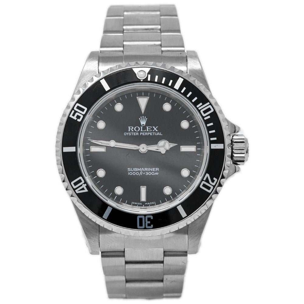 Rolex Submariner Stainless Steel 40mm Black Dot Dial Watch Reference#: 14060 - Happy Jewelers Fine Jewelry Lifetime Warranty
