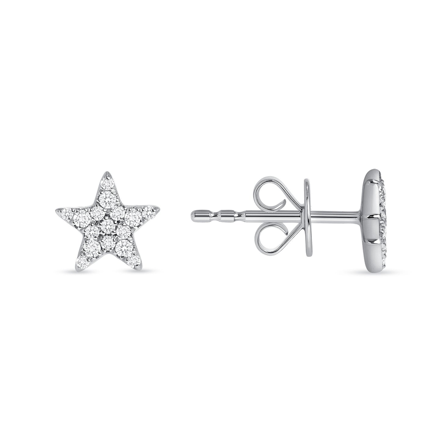 Load image into Gallery viewer, Mini Diamond Star Earrings - Happy Jewelers Fine Jewelry Lifetime Warranty
