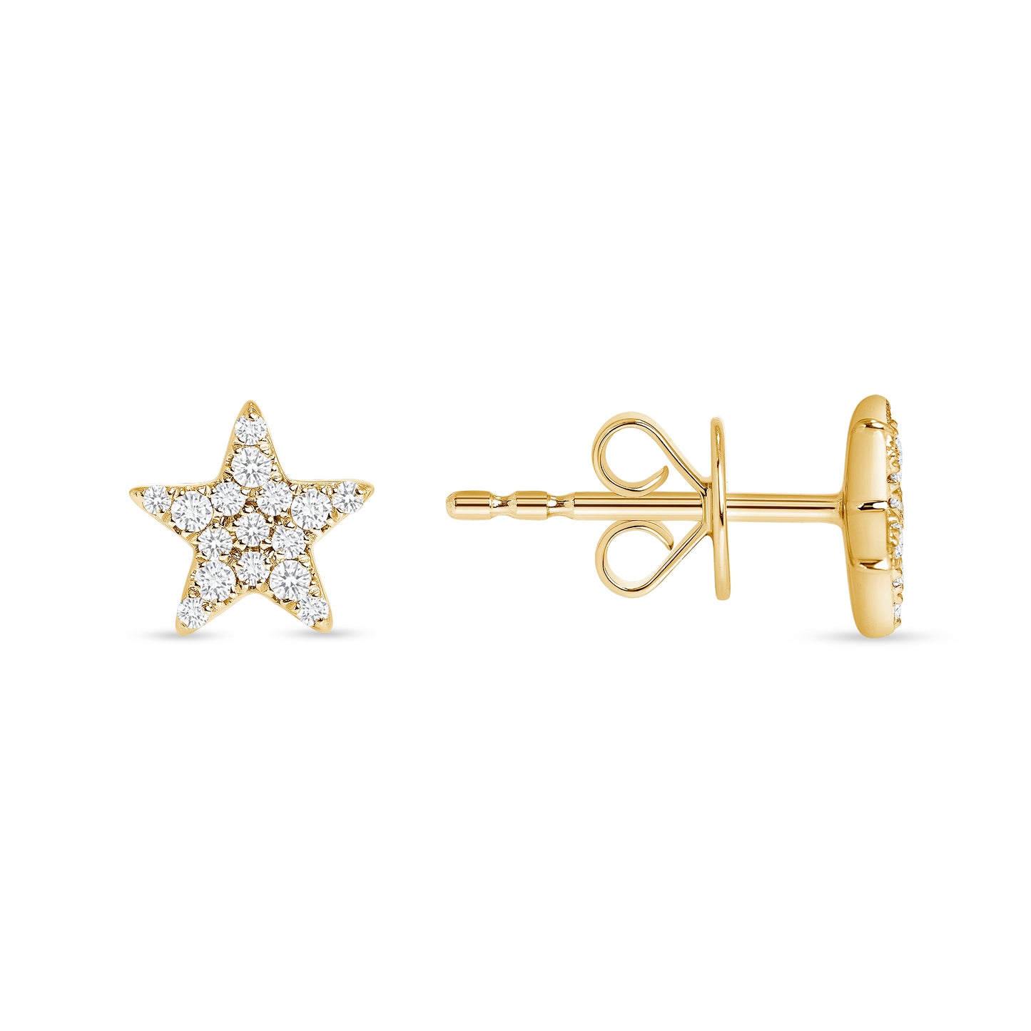 Load image into Gallery viewer, Mini Diamond Star Earrings - Happy Jewelers Fine Jewelry Lifetime Warranty
